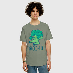 Футболка оверсайз мужская Brocco Lee, цвет: авокадо — фото 2