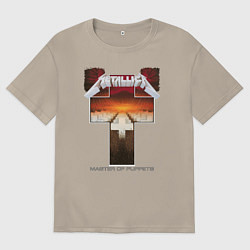 Мужская футболка оверсайз Metellica - master of puppets