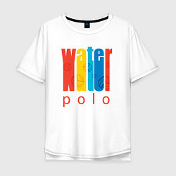 Футболка оверсайз мужская Water polo, цвет: белый