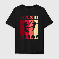 Футболка оверсайз мужская Handball, цвет: черный