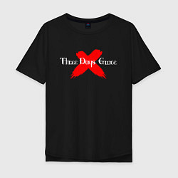 Футболка оверсайз мужская Three Days Grace, цвет: черный