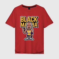 Футболка оверсайз мужская Kobe - Black Mamba, цвет: красный