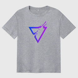 Мужская футболка оверсайз Liquid Triangle
