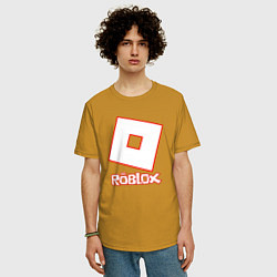 Футболка оверсайз мужская ROBLOX, цвет: горчичный — фото 2