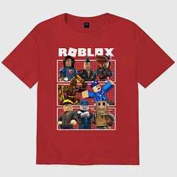 Футболка оверсайз мужская ROBLOX, цвет: красный