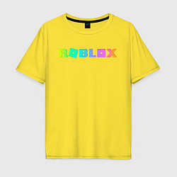 Футболка оверсайз мужская ROBLOX, цвет: желтый