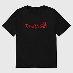 Футболка оверсайз мужская DEVIL MAY CRY DMC, цвет: черный