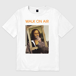 Футболка оверсайз мужская Walk on Air, цвет: белый
