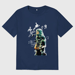 Футболка оверсайз мужская Егор Летов, цвет: тёмно-синий