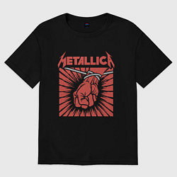 Мужская футболка оверсайз Metallica