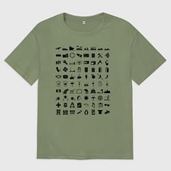 Мужская футболка оверсайз Путешественник вне рамок81