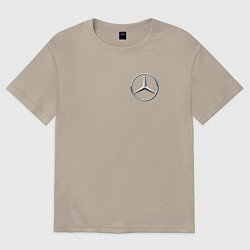 Футболка оверсайз мужская MERCEDES-BENZ, цвет: миндальный