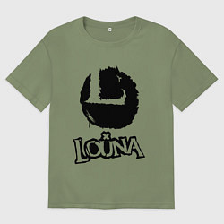 Футболка оверсайз мужская Louna, цвет: авокадо