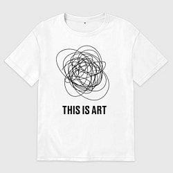 Мужская футболка оверсайз This is art
