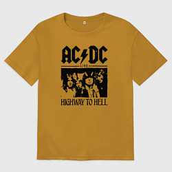 Мужская футболка оверсайз ACDC highway to hell