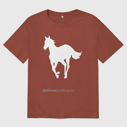 Мужская футболка оверсайз White Pony