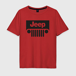 Футболка оверсайз мужская I'm Jeep, цвет: красный