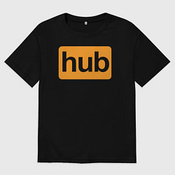 Мужская футболка оверсайз Hub