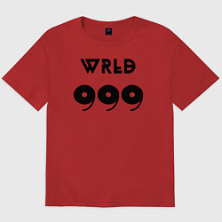 Футболка оверсайз мужская JUICE WRLD, цвет: красный