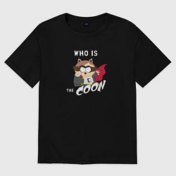 Футболка оверсайз мужская South Park Who is the Coon?, цвет: черный