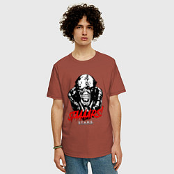 Футболка оверсайз мужская STAAAAARS!, цвет: кирпичный — фото 2
