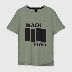 Футболка оверсайз мужская Black Flag, цвет: авокадо
