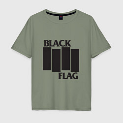 Мужская футболка оверсайз Black Flag