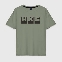 Футболка оверсайз мужская HKS, цвет: авокадо