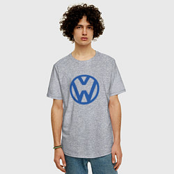 Футболка оверсайз мужская Volkswagen, цвет: меланж — фото 2