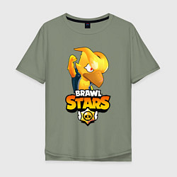 Футболка оверсайз мужская BRAWL STARS CROW PHOENIX, цвет: авокадо