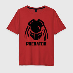 Футболка оверсайз мужская PREDATOR, цвет: красный