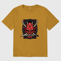 Мужская футболка оверсайз МАСКА РОНИНА