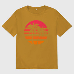 Мужская футболка оверсайз Пальма