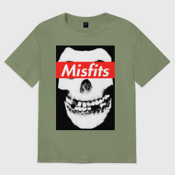 Футболка оверсайз мужская Misfits, цвет: авокадо