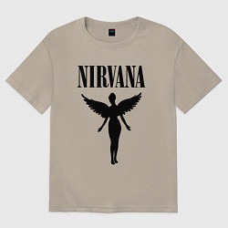Футболка оверсайз мужская NIRVANA, цвет: миндальный