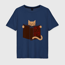 Мужская футболка оверсайз Интернет для котов