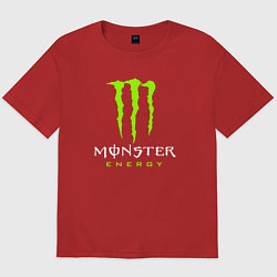 Футболка оверсайз мужская MONSTER ENERGY, цвет: красный