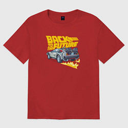 Футболка оверсайз мужская Back to the Future, цвет: красный