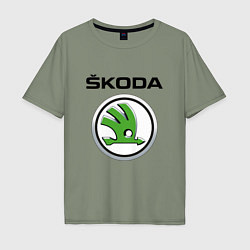 Мужская футболка оверсайз SKODA