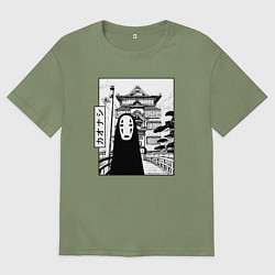 Мужская футболка оверсайз No-Face Spirited Away Ghibli