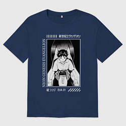 Мужская футболка оверсайз Синдзи Икари, Евангелион