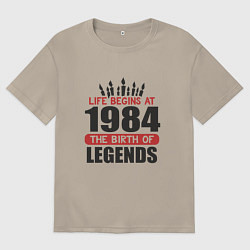 Мужская футболка оверсайз 1984 - рождение легенды