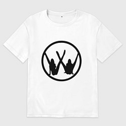 Футболка оверсайз мужская Volkswagen Z, цвет: белый