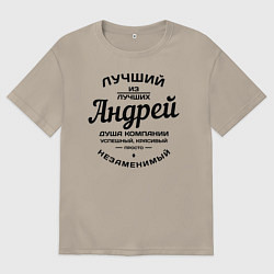 Мужская футболка оверсайз Андрей лучший