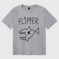 Футболка оверсайз мужская Nirvana Flipper, цвет: меланж