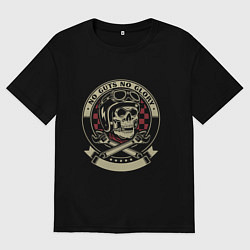 Мужская футболка оверсайз No guts no glory