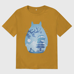 Мужская футболка оверсайз Тоторо Миядзаки