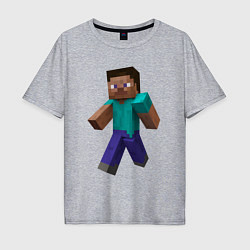 Мужская футболка оверсайз Minecraft персонаж