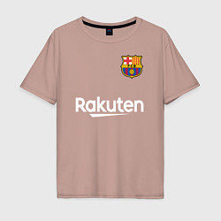 Футболка оверсайз мужская BARCELONA, цвет: пыльно-розовый