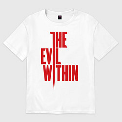 Футболка оверсайз мужская The Evil Within, цвет: белый